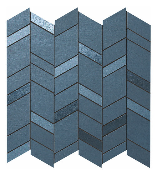 Mek blue mosaico chevron | Ceramic tiles | Atlas Concorde