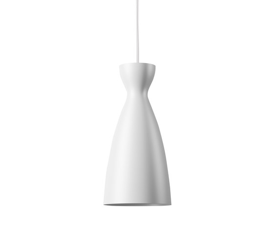 Pretty long pendant light white matt | Suspended lights | Nyta