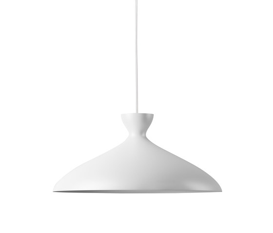 Pretty wide pendant light white matt | Suspended lights | Nyta