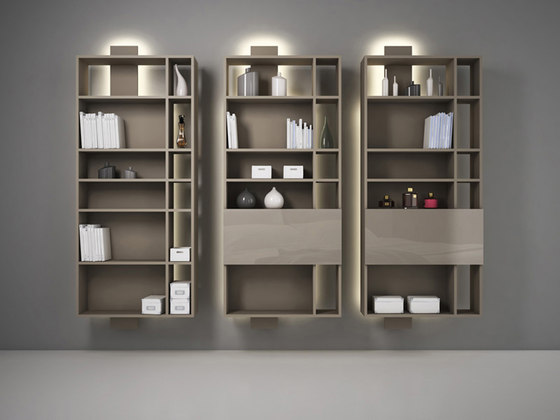 Contatto | Bookcase With Doors | Shelving | Estel Group