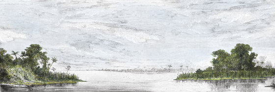 Lake | Tessuti decorative | Inkiostro Bianco