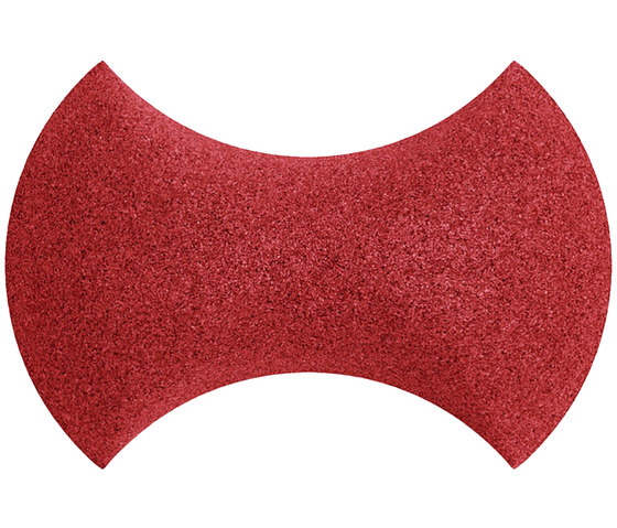 Shapes - Bow Tie (Red) | Kork Fliesen | Architectural Systems