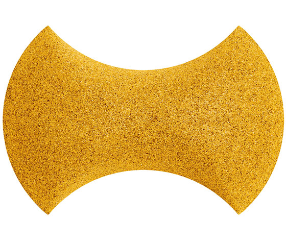 Shapes - Bow Tie (Yellow) | Cork tiles | Architectural Systems