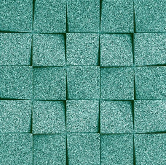 Shapes - Checkers (Turquoise) | Dalles de liège | Architectural Systems