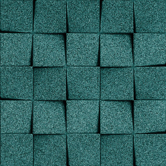 Shapes - Checkers (Emerald) | Dalles de liège | Architectural Systems