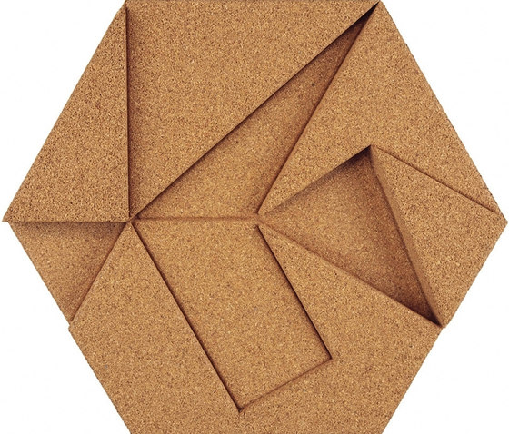 Shapes - Pinwheel (Natural) | Cork tiles | Architectural Systems