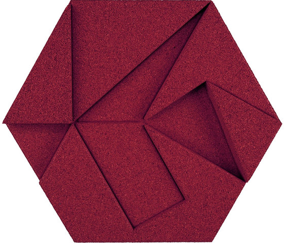 Shapes - Pinwheel (Bordeaux) | Piastrelle sughero | Architectural Systems