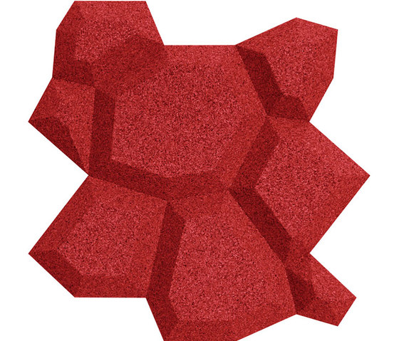 Shapes - Pop (Red) | Dalles de liège | Architectural Systems
