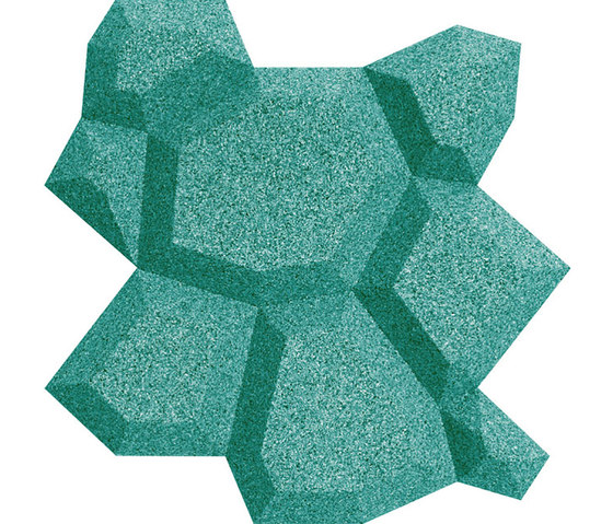 Shapes - Pop (Turquoise) | Dalles de liège | Architectural Systems