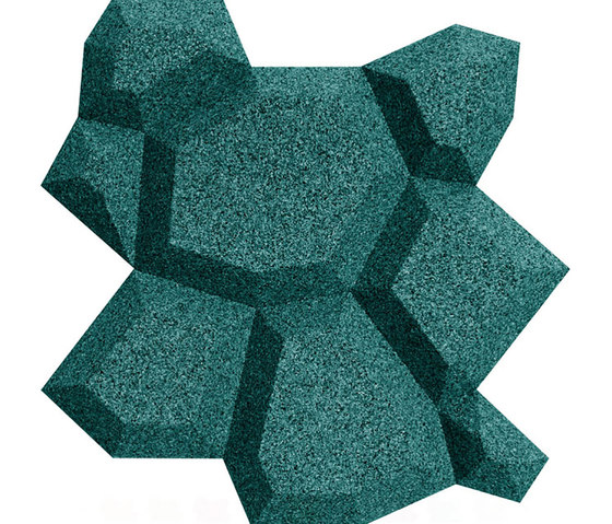 Shapes - Pop (Emerald) | Kork Fliesen | Architectural Systems