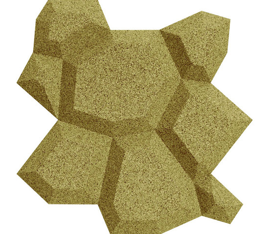 Shapes - Pop (Olive) | Cork tiles | Architectural Systems