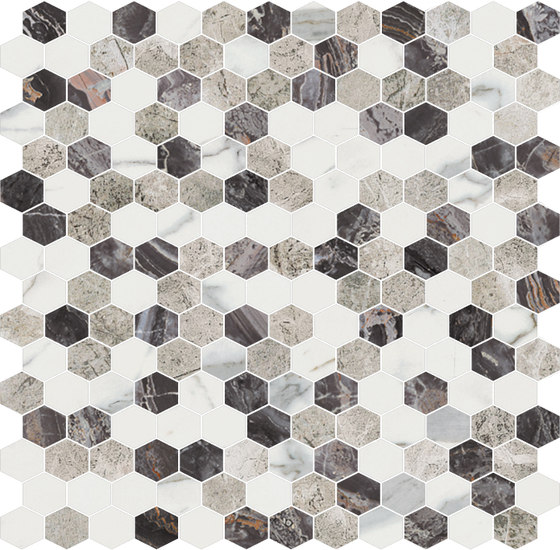 Hexagons | Type E | Natural stone tiles | Gani Marble Tiles