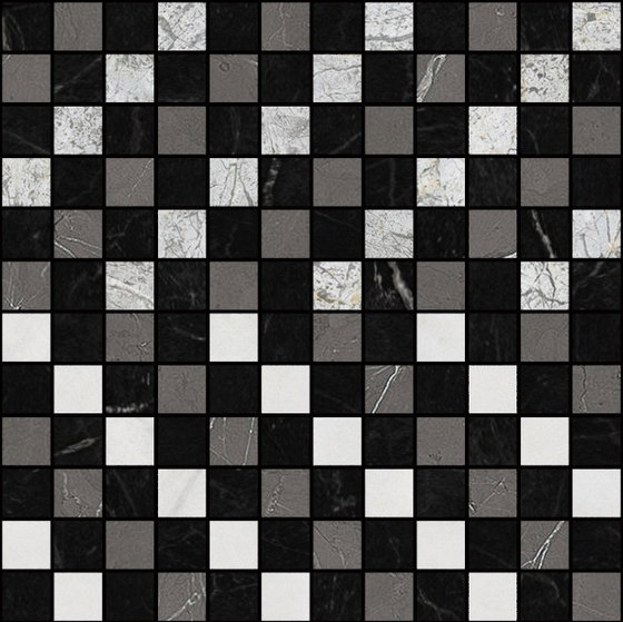 Mosaic Square CROSS 12X12 | Type D | Dalles en pierre naturelle | Gani Marble Tiles