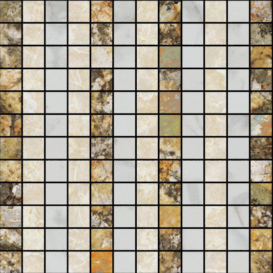 Mosaic Square LINE 12X12 | Type E | Piastrelle pietra naturale | Gani Marble Tiles