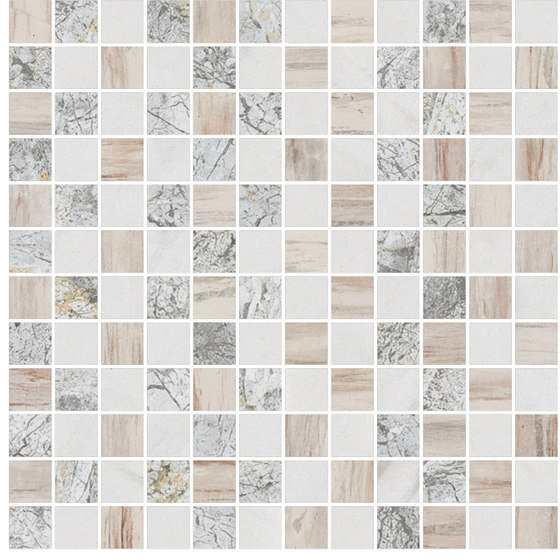 Mosaic Square STRUCTURE 12X12 | Type C | Piastrelle pietra naturale | Gani Marble Tiles