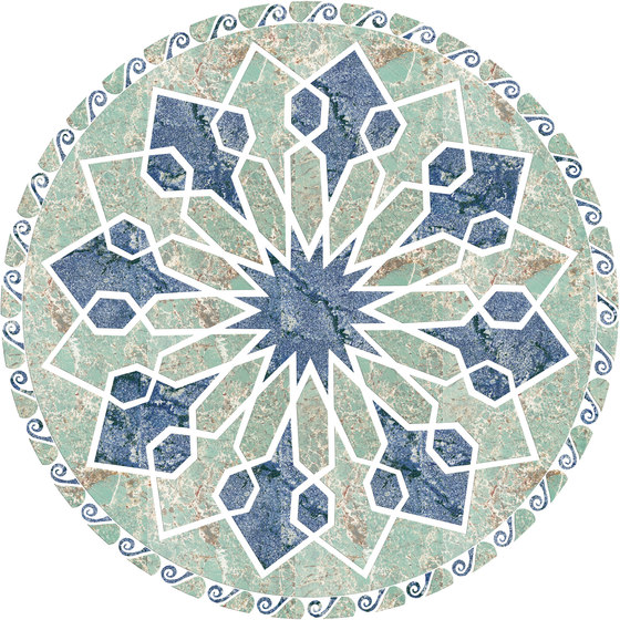 Medallion Round | PH071 | Rosaces en pierre naturelle | Gani Marble Tiles