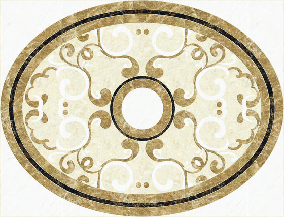 Medallion Round | PH092 | Rosoni pietra naturale | Gani Marble Tiles