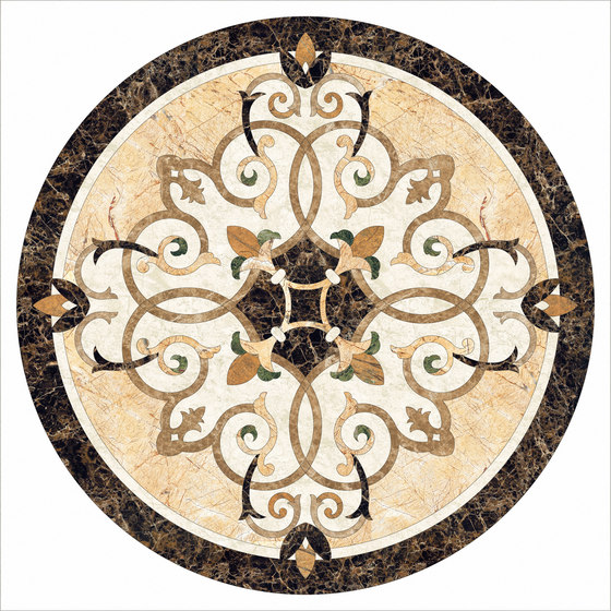 Medallion Round | PH047 | Rosoni pietra naturale | Gani Marble Tiles