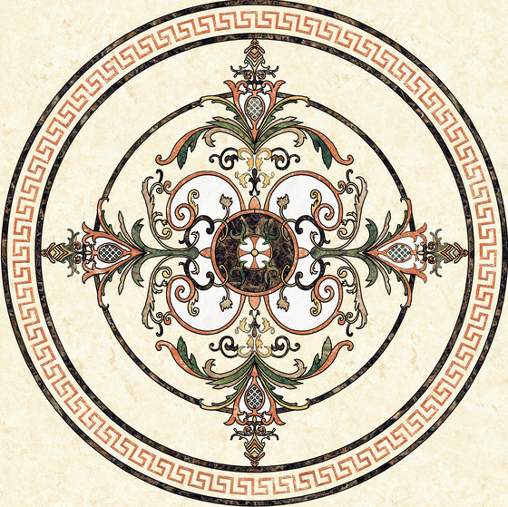 Medallion Round | PH044 | Naturstein Rosonen | Gani Marble Tiles