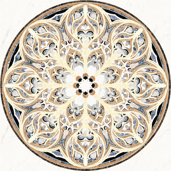 Medallion Round | PH072 | Natural stone rosones | Gani Marble Tiles
