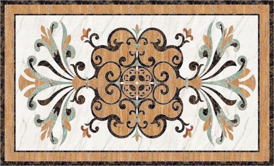 Medallion Square | PH080 | Natural stone flooring | Gani Marble Tiles