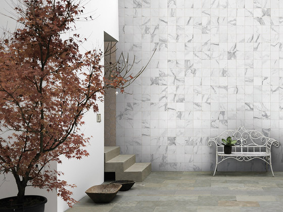 White | Statuario Calacatta | Panneaux en pierre naturelle | Gani Marble Tiles