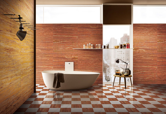 Red | Travertino Persiano Rosso | Panneaux en pierre naturelle | Gani Marble Tiles