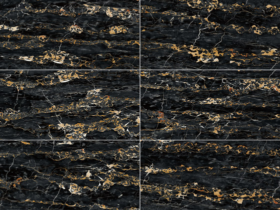 Black | Italian Portoro | Natural stone panels | Gani Marble Tiles