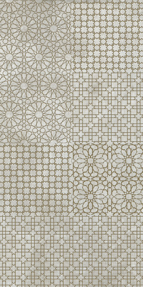 Tesori Monile Grigio Decoro Bronzo | Ceramic tiles | FLORIM