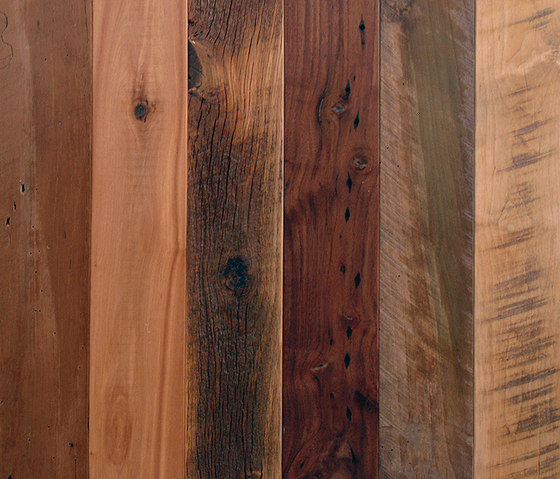 Reclaimed Mixed Species, Engineered, 5" width | Chapas de madera | Architectural Systems
