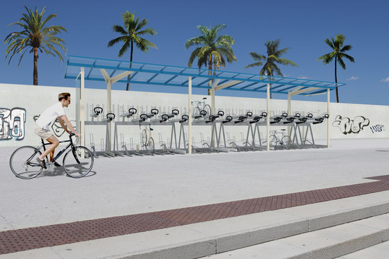 regio velo | Refugio de bicicletas con sistema de aparcamiento | Refugios para bicicletas | mmcité