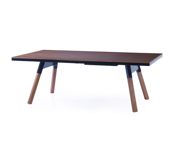 You and Me 220 Ping Pong Table Walnut Black | Dining tables | RS Barcelona