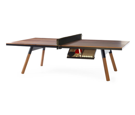 You and Me 274 Standard Ping Pong Table Walnut Black | Tables de repas | RS Barcelona