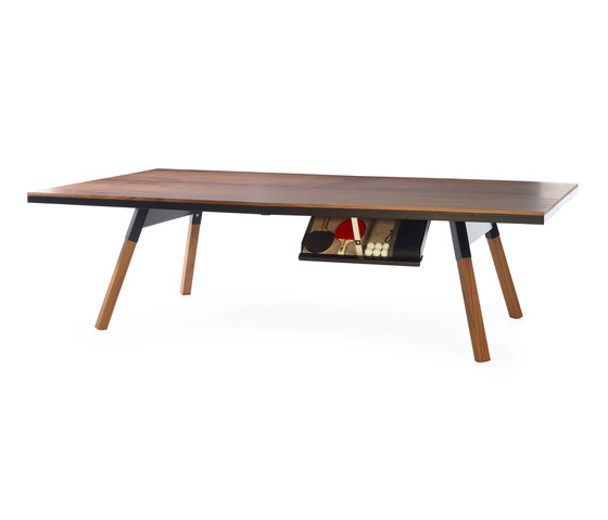 You and Me 274 Standard Ping Pong Table Walnut Black | Tables de repas | RS Barcelona