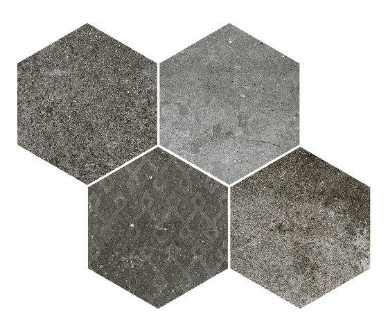 Reden | mosaico esagonale dark grey | Carrelage céramique | Cerdisa