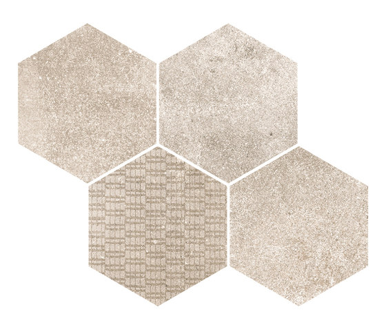 Reden | mosaico esagonale ivory | Piastrelle ceramica | Cerdisa
