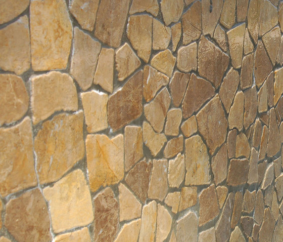 Large Random - Tan Marble | Mosaici pietra naturale | Island Stone