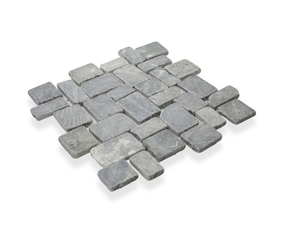 Random Squares - Grey Marble | Natural stone mosaics | Island Stone
