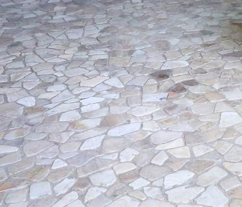 Random Tiles - Latte Quartz | Mosaïques en pierre naturelle | Island Stone