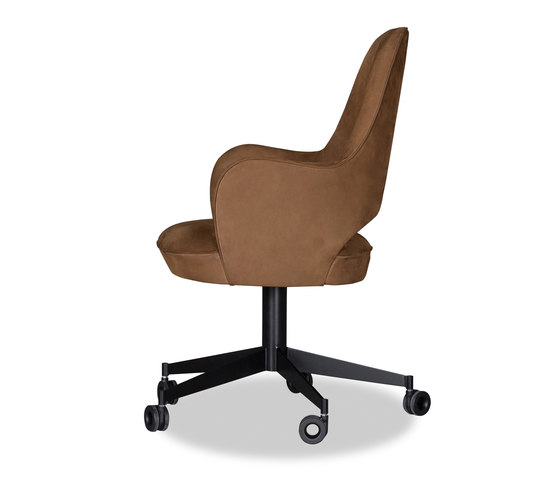 COLETTE OFFICE Chair with Wheels | Chaises | Baxter