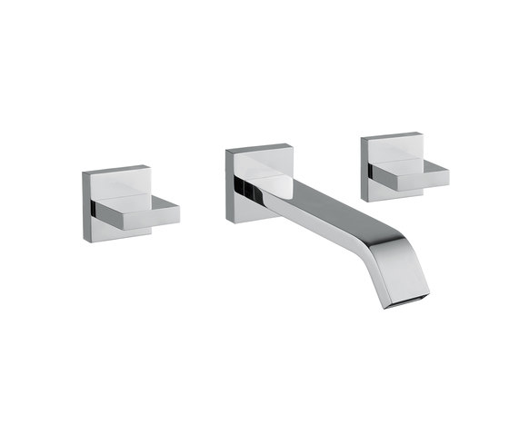 Mezzanine | Concealed 3 Hole Basin Mixer With Curved Spout | Grifería para lavabos | BAGNODESIGN