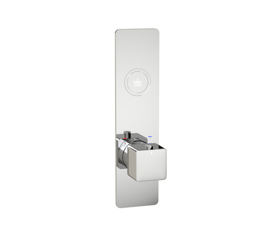 Toko | Square Vertical 1 Outlet Thermostatic Shower Mixer | Robinetterie de douche | BAGNODESIGN