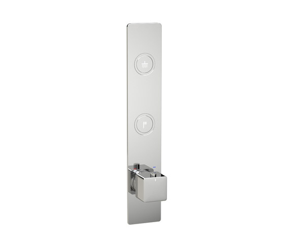 Toko | Square Vertical 2 Outlet Thermostatic Shower Mixer | Shower controls | BAGNODESIGN