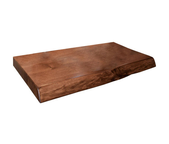 Tuscany | Countertop Shelf Solid Chestnut | Wood panels | BAGNODESIGN