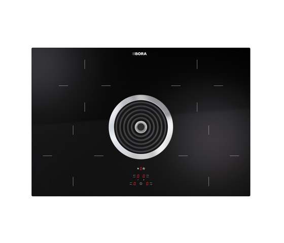 BIA | Induction glass ceramic  cooktop with integrated cooktop extractor | Hobs | BORA