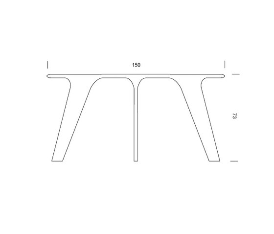 Wing Table - Round Ø150 | Tavoli pranzo | Lange Production