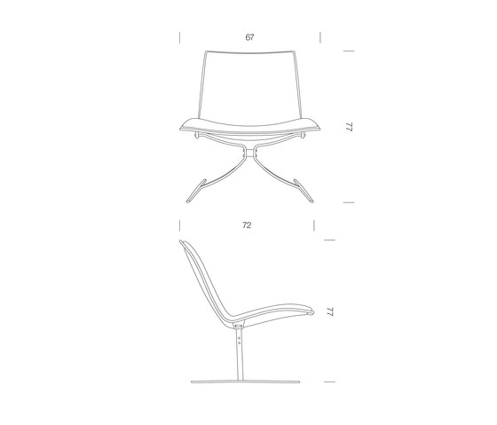 JK 710 Skater Chair | Fauteuils | Lange Production