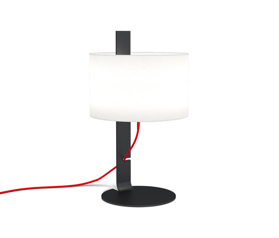 Slide table black/white/red | Lampade tavolo | lasfera