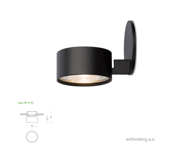 wittenberg wi4-eb-1r-kr | Recessed ceiling lights | Mawa Design