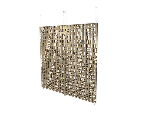 Geometric screens | squares | Sound absorbing room divider | Piegatto